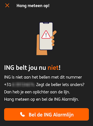 Belt ING? Check het gesprek
